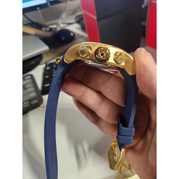 Invicta S1 Rally Men's Watch - 52mm, Gold, Blue (19330) - Picture 5 of 6